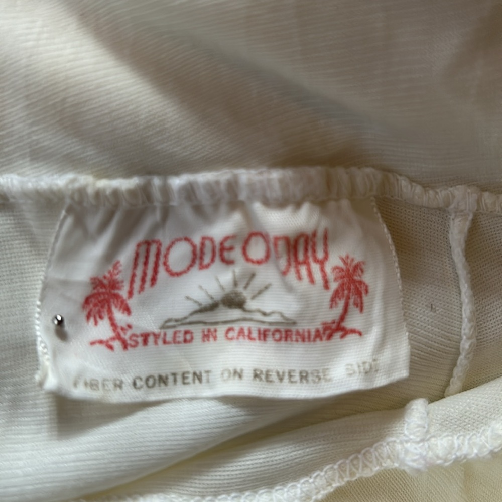 70s Vintage Rosette Slip XS - Picture 11 of 16
